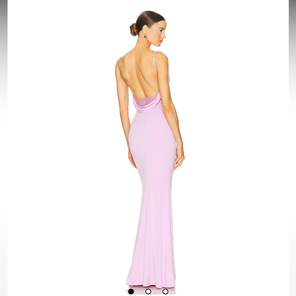 Katie May Revolve Elegant Lavender Lilac Backless Gown
